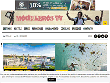 Tablet Screenshot of mochilerostv.com